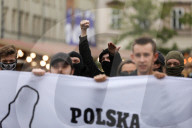 Anti-Immigration Picket In Krakow