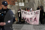 Anti-Immigration Picket In Krakow
