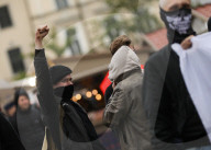 Anti-Immigration Picket In Krakow