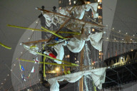Mexican Navy Training Vessel Collides Onto Brooklyn Bridge