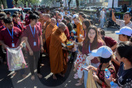 Pindapata Tradition In Indonesia