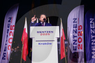 Slawomir Mentzen Presidential Campaign Rally In Krakow
