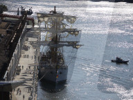 Mexican Navy Tall Ship's Mast Strikes Brooklyn Bridge