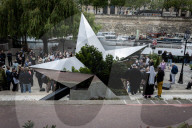 Inauguration Of The “Memorial To The Forgotten” By Artist Jean-Luc Verna, In Paris