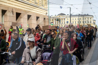Protest Against The Government In Helsinki, Finland