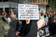 Protest Against The Government In Helsinki, Finland