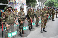 Dismissed Members Of The Armed Forces Protest Demanding Reinstatement In Dhaka.