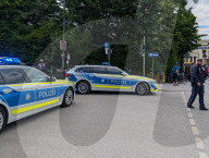 Police Block Street In Munich