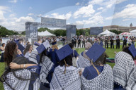 George Washington University Students Walk Out Of Commencement 