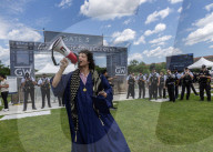 George Washington University Students Walk Out Of Commencement 