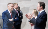 Guests depart Sunday with Laura Kuenssberg at the BBC, Broadcasting House, London, UK.