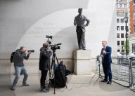 Guests depart Sunday with Laura Kuenssberg at the BBC, Broadcasting House, London, UK.