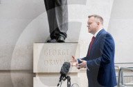 Guests depart Sunday with Laura Kuenssberg at the BBC, Broadcasting House, London, UK.