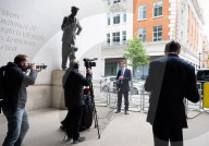 Guests depart Sunday with Laura Kuenssberg at the BBC, Broadcasting House, London, UK.