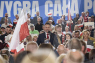 Presidential Candidate Rafal Trzaskowski's Exit Poll Rally.
