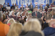 Presidential Candidate Rafal Trzaskowski's Exit Poll Rally.