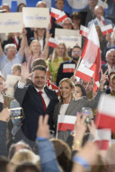 Presidential Candidate Rafal Trzaskowski's Exit Poll Rally.