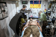 Ukrine Army field hospital in Donetsk region