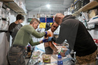 Ukrine Army field hospital in Donetsk region