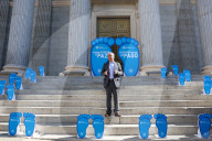 SOS Children's Villages Symbolic Activity On Steps Of Congress