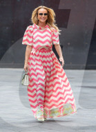 Amanda Holden Spotted Outside Global Radio Studios