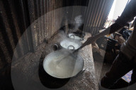 The Making Of Khuwa Or Kurauni In Nepal
