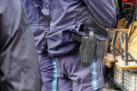 Armed German Police Officers On Duty