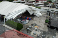 Book Fair Structure Callapsed Because Strong Wind