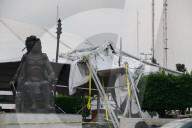 Book Fair Structure Callapsed Because Strong Wind