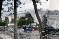 Book Fair Structure Callapsed Because Strong Wind