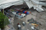 Book Fair Structure Callapsed Because Strong Wind
