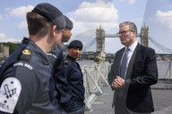Prime Minister Keir Starmer visits troops on HMS Sutherland