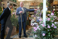 King Charles and Queen Camilla at Chelsea Flower Show in London, UK.