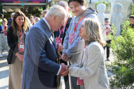 King Charles and Queen Camilla at Chelsea Flower Show in London, UK.