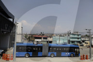 Opening Of The Santa Martha-Chalco Elevated Trolleybus, Mexico City-State Of Mexico