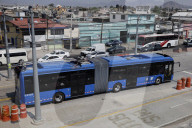 Opening Of The Santa Martha-Chalco Elevated Trolleybus, Mexico City-State Of Mexico