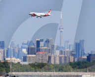 Aircraft Arrive At Toronto Pearson International Airport In Toronto, Canada, On May 19, 2025.