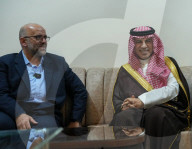 The Saudi Ambassador In Damascus, Faisal Bin Saud Al-Mujfel, On A Field Tour At Damascus International Airport.