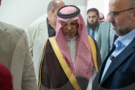 The Saudi Ambassador In Damascus, Faisal Bin Saud Al-Mujfel, On A Field Tour At Damascus International Airport.