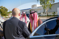 The Saudi Ambassador In Damascus, Faisal Bin Saud Al-Mujfel, On A Field Tour At Damascus International Airport.