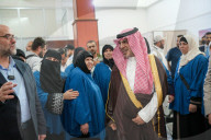The Saudi Ambassador In Damascus, Faisal Bin Saud Al-Mujfel, On A Field Tour At Damascus International Airport.