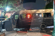 Van Engulfs In Flames On Manhattan Avenue And West 115 Street