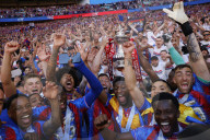F.A. Cup final match between Crystal Palace and Manchester City at Wembley Stadium on May 17th 2025 in London, UK.