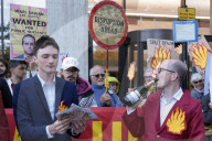 Campaigners Stage Oil Spill Outside Shell London HQ
