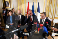 Press Conference Of Bruno Retailleau, Minister Of The Interior, At The HÃ´tel De Beauvau, In Paris
