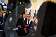 Press Conference Of Bruno Retailleau, Minister Of The Interior, At The HÃ´tel De Beauvau, In Paris