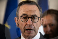Press Conference Of Bruno Retailleau, Minister Of The Interior, At The HÃ´tel De Beauvau, In Paris