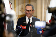Press Conference Of Bruno Retailleau, Minister Of The Interior, At The HÃ´tel De Beauvau, In Paris