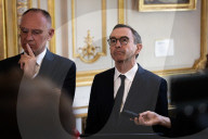 Press Conference Of Bruno Retailleau, Minister Of The Interior, At The HÃ´tel De Beauvau, In Paris