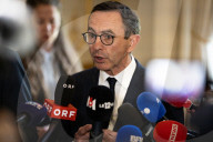 Press Conference Of Bruno Retailleau, Minister Of The Interior, At The HÃ´tel De Beauvau, In Paris